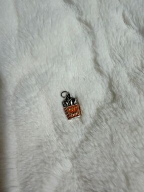 James Avery Orange and Silver Fries Box Charm